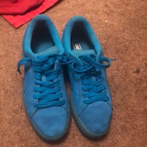 Blue pumas. Worn 3 times